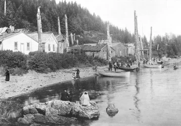 Villaggio in Alaska, c.1900